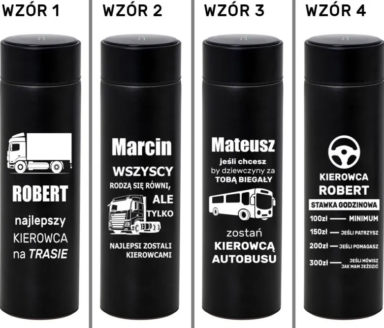Kubek Termiczny z Grawerem dla Kierowcy- prezent dla taty męża chłopaka na święta urodziny