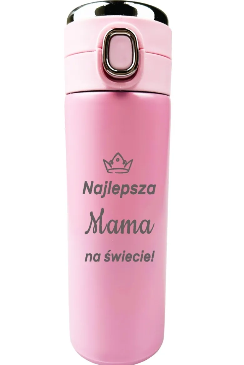 Kubek Termiczny z Grawerem Najlepsza Mama - Prezent dla Mamy na Dzień Matki Święta Urodziny