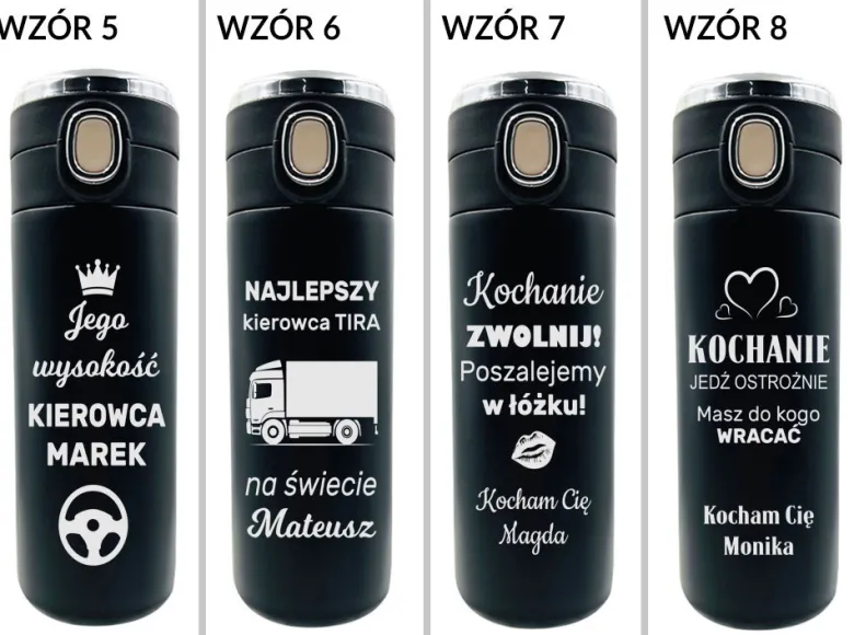Kubek Termiczny z Grawerem - prezent dla kierowcy na święta urodziny