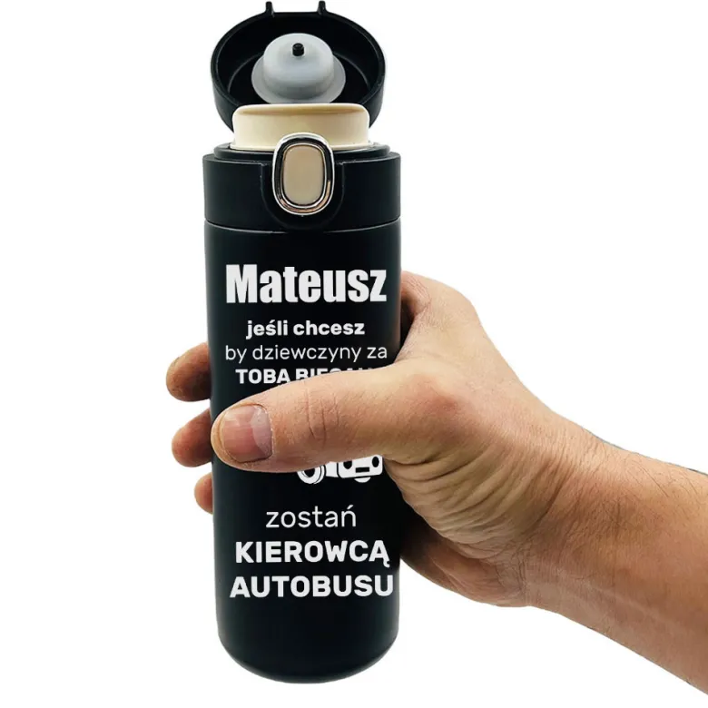 Kubek Termiczny z Grawerem - prezent dla kierowcy na święta urodziny