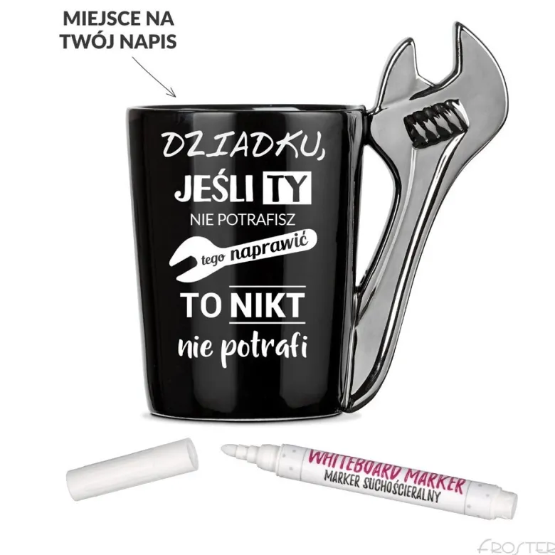 Kubek Złotej Rączki - prezent dla taty dziadka męża
