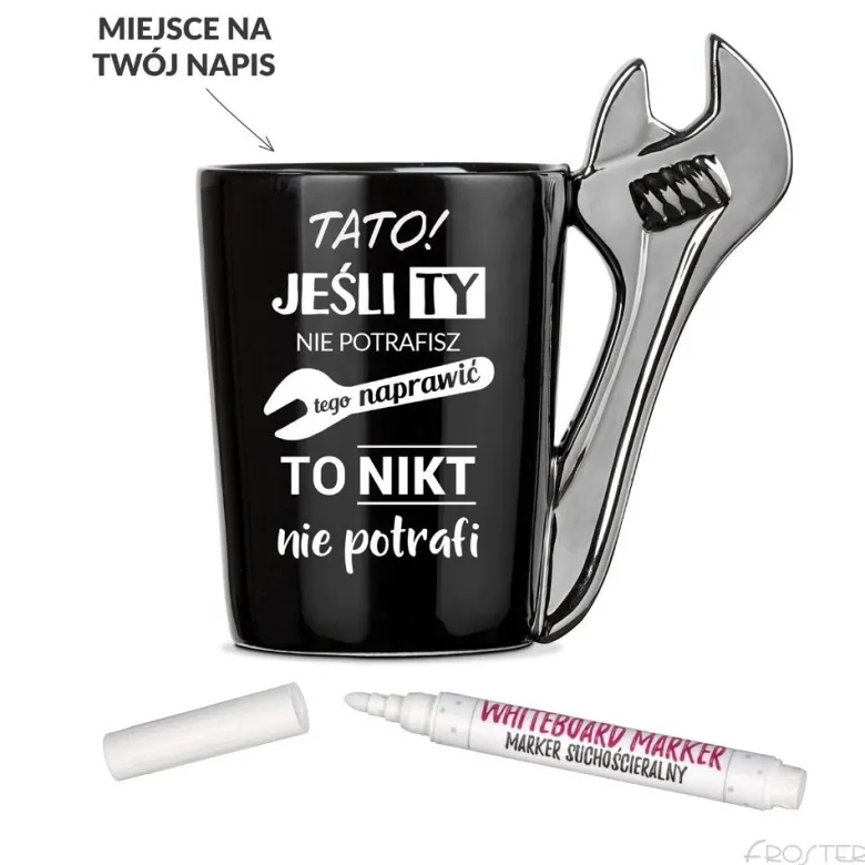 Kubek Złotej Rączki - prezent dla taty dziadka męża