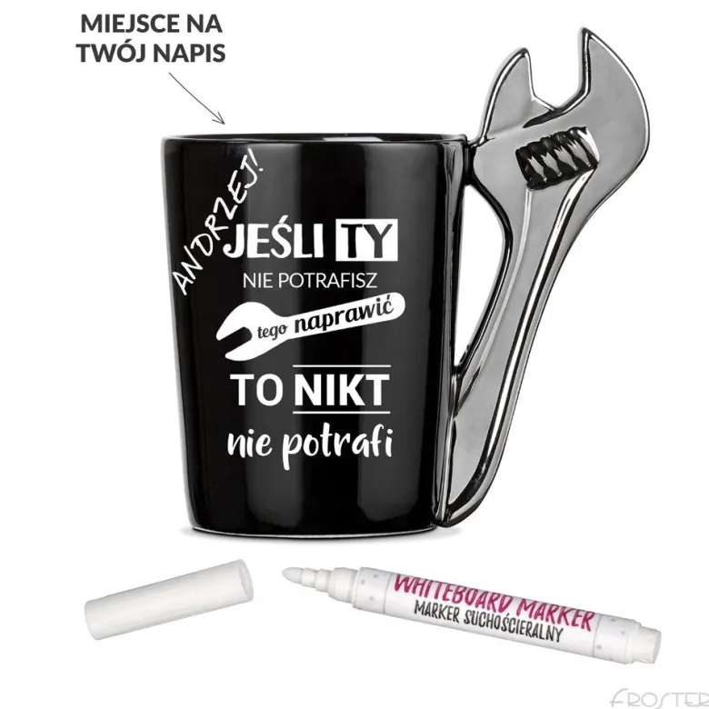 Kubek Złotej Rączki - prezent dla taty dziadka męża