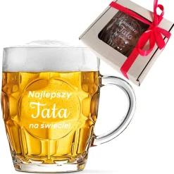 Kufel do piwa dla Taty z grawerem - prezent na Dzień Ojca Święta Urodziny
