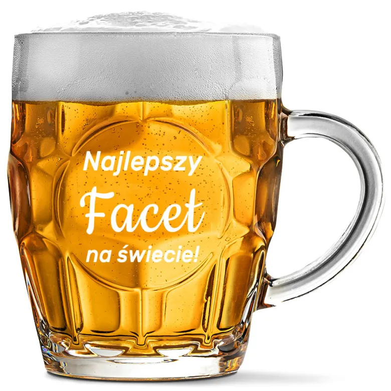 Kufel do Piwa z grawerem dla chłopaka męża - prezent na Dzień Chłopaka