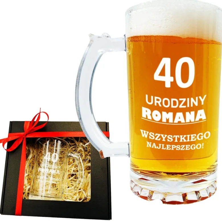 Kufel do Piwa z Grawerem - prezent dla faceta męża chłopaka taty mężczyzny dziadka na święta urodziny