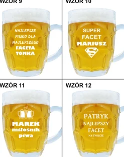 Kufel do Piwa z Grawerem - prezent dla faceta mężczyzny na urodziny święta