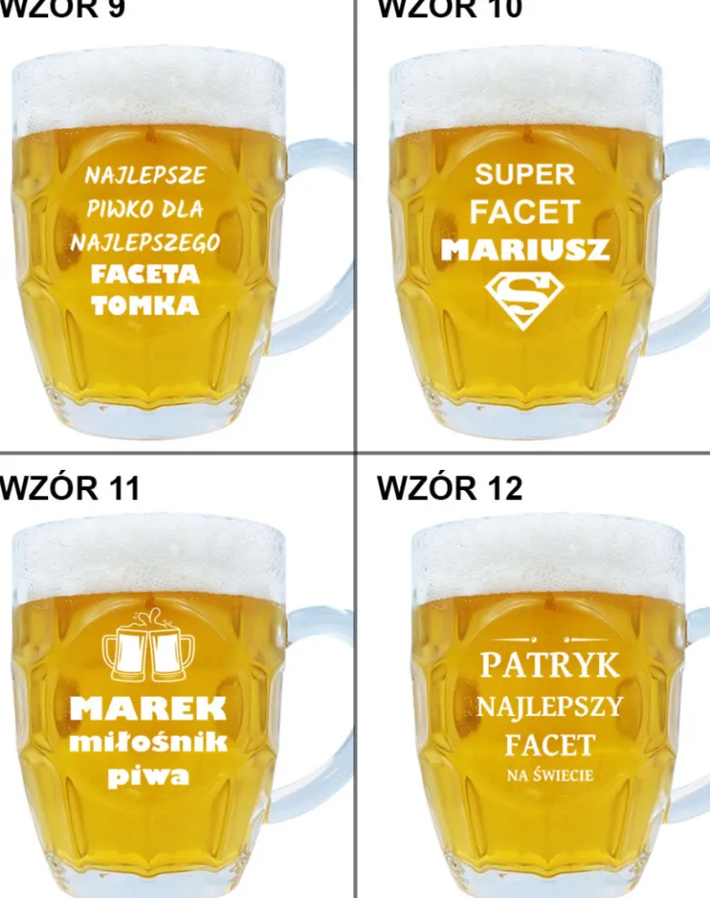 Kufel do Piwa z Grawerem - prezent dla faceta mężczyzny na urodziny święta