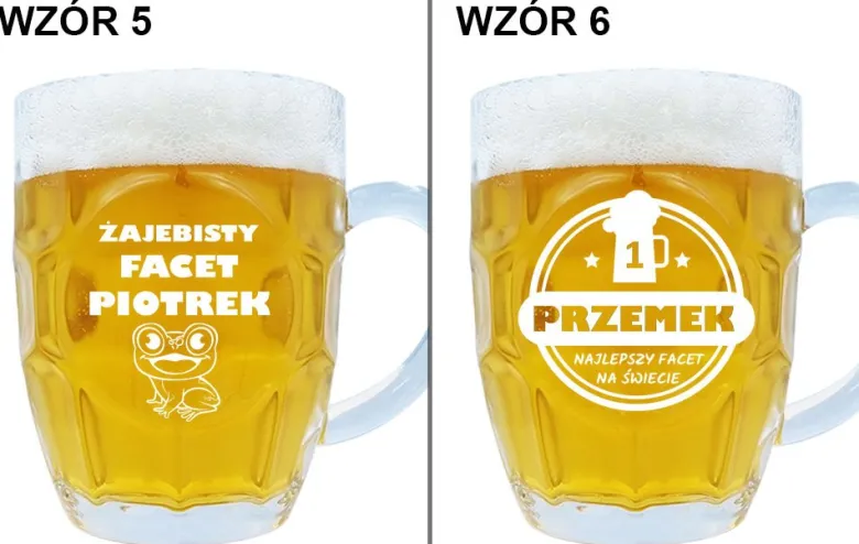 Kufel do Piwa z grawerem - prezent na Dzień Chłopaka