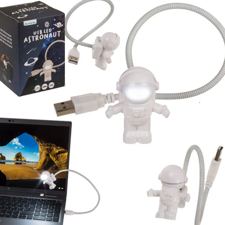 Lampka astronauta na USB - prezent dla chłopca 5 6 7 8 9 10 lat