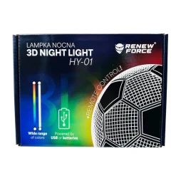 Lampka Piłkarza z Imieniem - Prezent dla Chłopca 4 5 6 7 8 9 10 11 12 13 14 lat Dziecka na Urodziny Święta