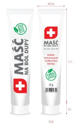 Maść na ból dupy w pudełeczku