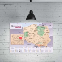 Mapa Odkrywcy - Polska - ulepszona zdrapka