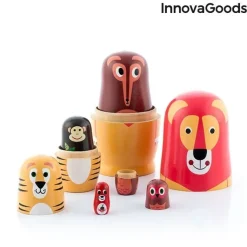 Matrioszka Drewniana Zwierzęta Funimals