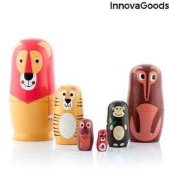 Matrioszka Drewniana Zwierzęta Funimals