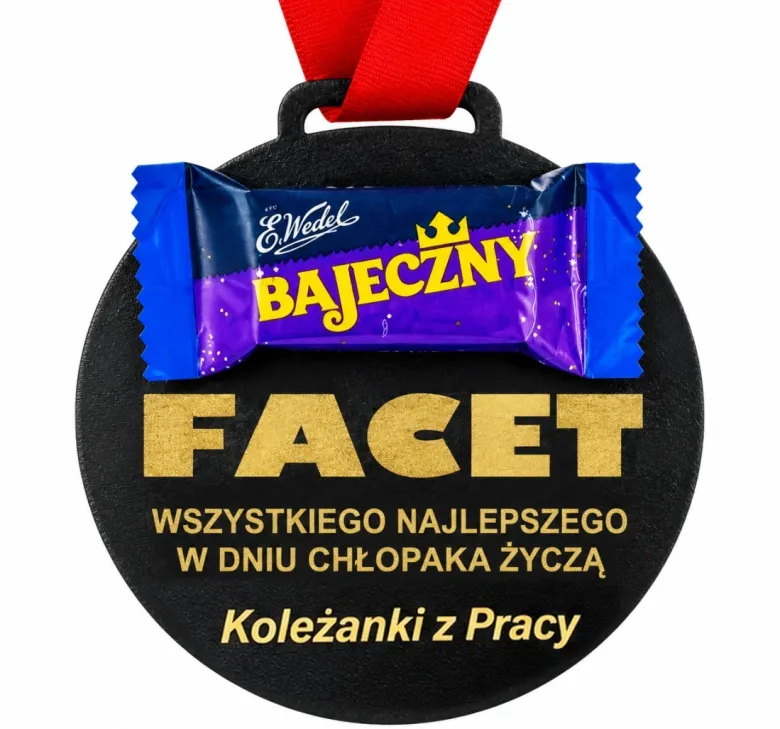 Medal Bajeczny Facet - prezent na Dzień Chłopaka dla Kolegi z Pracy Szkoły