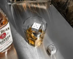 Metalowe KOŚCI DO GRY do drinków