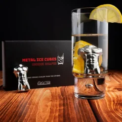 Metalowe Kostki do Drinków - Mężczyzna