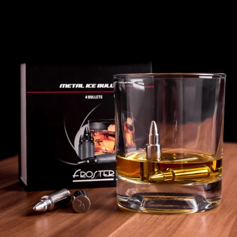 Metalowe Pociski do Drinków - Srebrne
