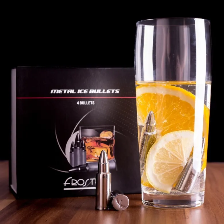 Metalowe Pociski do Drinków - Srebrne