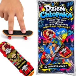 Mini Deskorolka na Palce Fingerboard + Życzenia - Prezent na Dzień Chłopaka do Szkoły Przedszkola Klasy