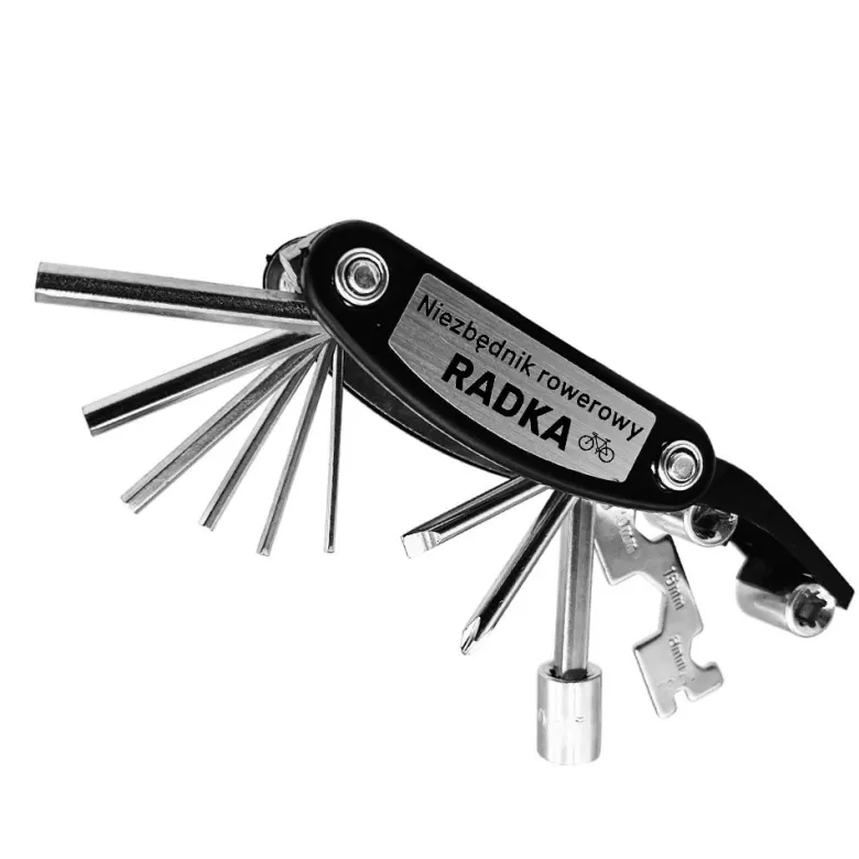 Multitool Rowerowy 16w1 z Grawerem - Prezent dla Męża Taty Chłopaka Brata Teścia Dziadka na Święta
