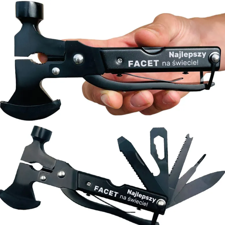Multitool 17w1 dla Faceta Chłopaka Męża - prezent na Dzień Chłopaka Urodziny Święta