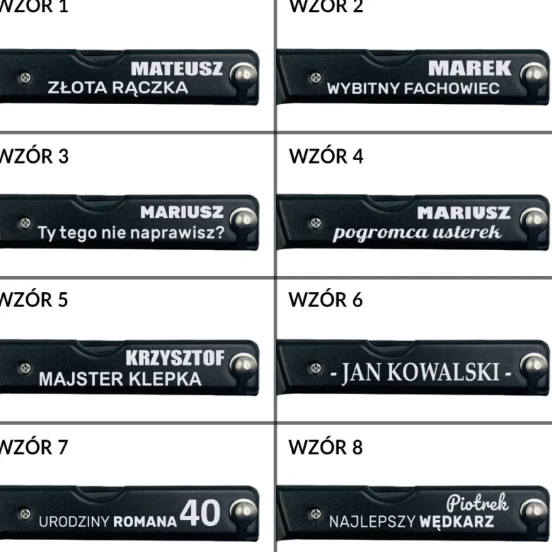 Multitool 17w1 z grawerem - prezent dla faceta chłopaka męża taty na urodziny święta