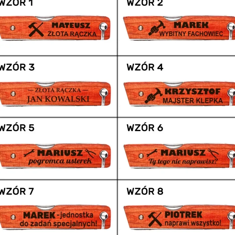 Multitool 8w1 z Grawerem - Prezent dla Taty Męża Chłopaka Dziadka na Urodziny Dzień Ojca Święta