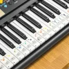 Naklejki do nauki gry na pianinie, keyboardzie, fortepianie