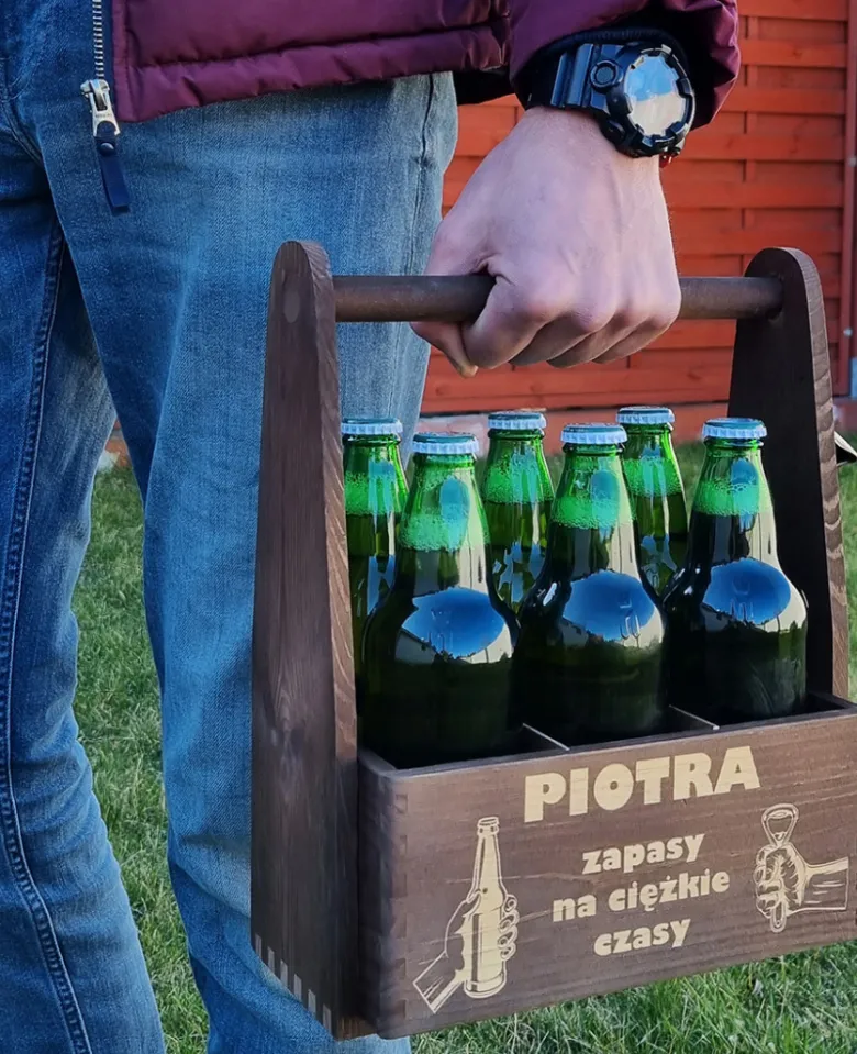 Nosidło na Piwo z Grawerem i Otwieraczem - smieszny prezent dla faceta chłopaka