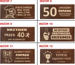 Nosidło na Piwo z Grawerem i Otwieraczem - smieszny prezent dla faceta chłopaka