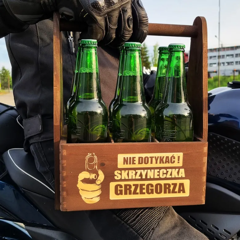 Nosidło na Piwo z Grawerem i Otwieraczem - smieszny prezent dla faceta chłopaka