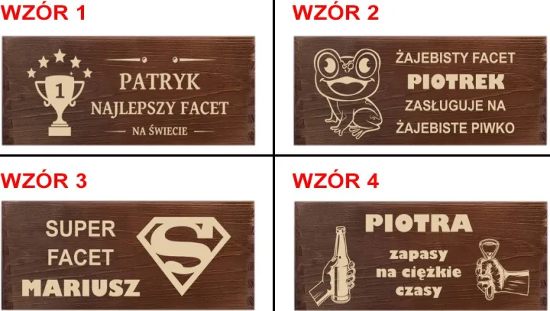 Nosidło na Piwo z grawerem - prezent na Dzień Chłopaka