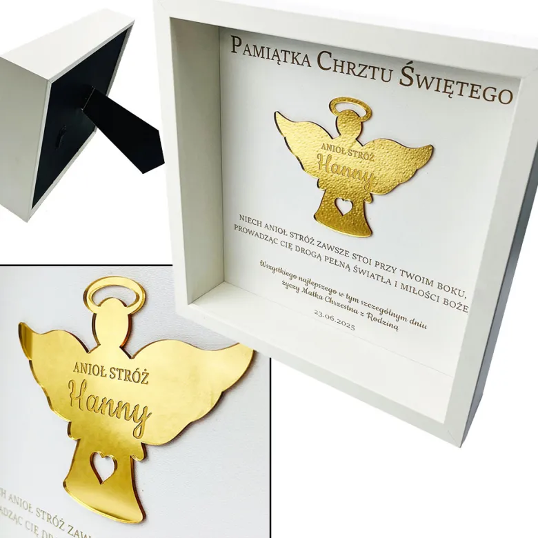 Pamiątka Chrztu Świętego - prezent na chrzest dla chłopca dziewczynki
