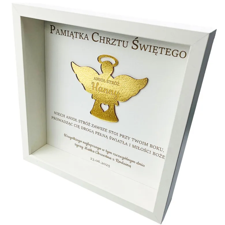 Pamiątka Chrztu Świętego - prezent na chrzest dla chłopca dziewczynki