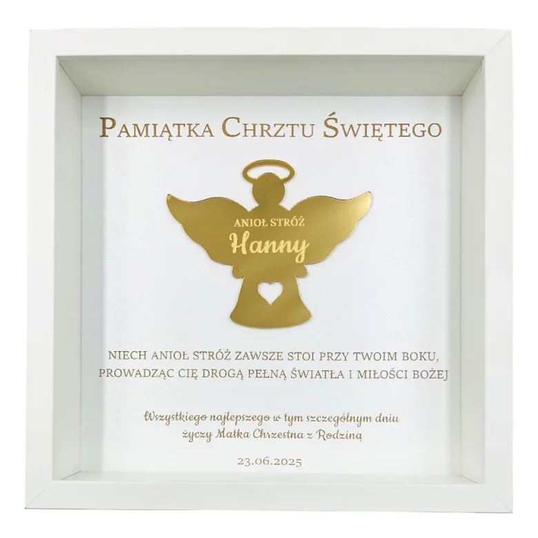 Pamiątka Chrztu Świętego - prezent na chrzest dla chłopca dziewczynki