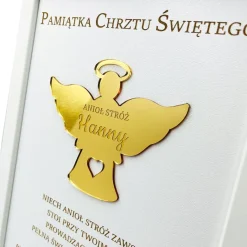 Pamiątka Chrztu Świętego - prezent na chrzest dla chłopca dziewczynki