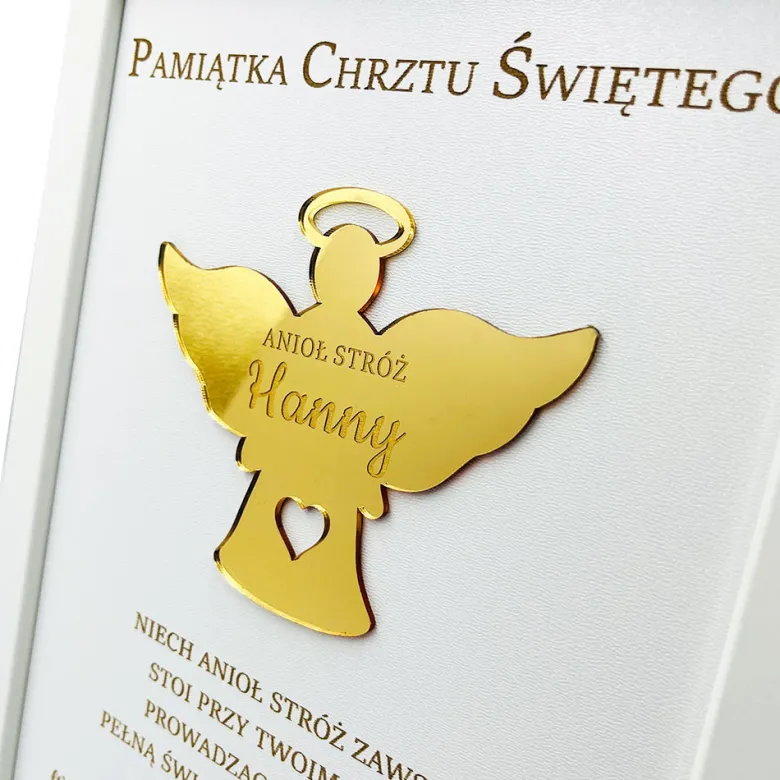 Pamiątka Chrztu Świętego - prezent na chrzest dla chłopca dziewczynki