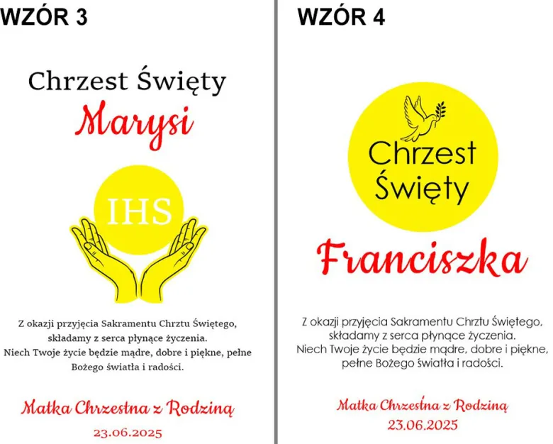 Pamiątka Chrztu Świętego - prezent na chrzest dla chłopca dziewczynki