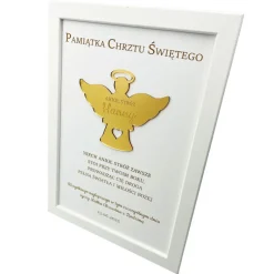 Pamiątka Chrztu Świętego - prezent na chrzest dla chłopca dziewczynki