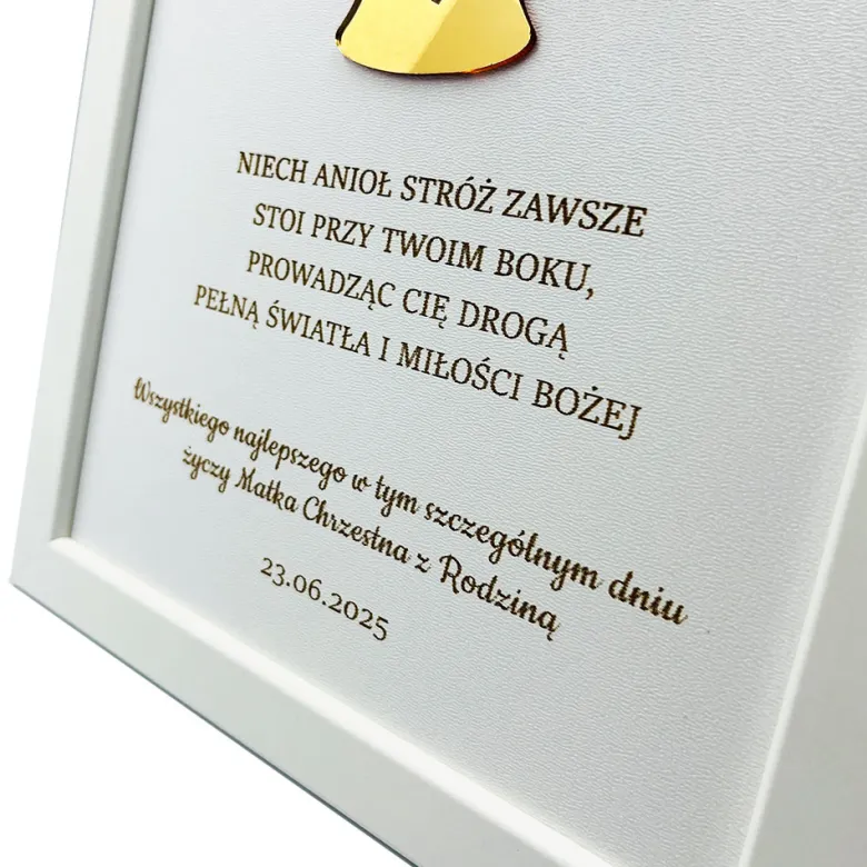 Pamiątka Chrztu Świętego - prezent na chrzest dla chłopca dziewczynki
