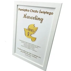 Pamiątka Chrztu Świętego - prezent na chrzest dla chłopca dziewczynki