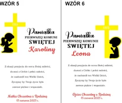 Pamiątka Pierwszej Komunii Świętej - prezent ramka na Pierwszą Komunię Świętą dla chłopca dziewczynki