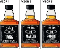 Personalizowana Kartka Urodzinowa Whisky - Prezent na 18 40 50 60 Urodziny dla Faceta Mężczyzny Chłopaka Taty