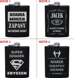 Piersiówka z Grawerem - prezent dla Dziadka na Dzień Dziadka