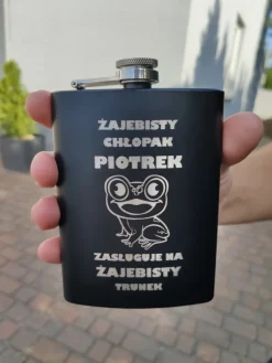 Piersiówka z Grawerem - prezent dla chłopaka męża taty na Święta