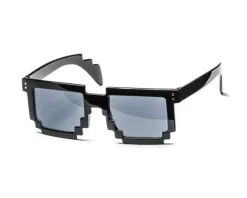 Pikselowe okulary 8 bit pixel - czarne
