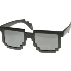 Pikselowe okulary 8 bit pixel - czarne
