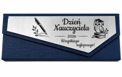 Pióro + Długopis w Ozdobnym Pudełku z Grawerem - Prezent na Dzień Nauczyciela dla Wychowawcy Nauczyciela